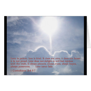 1 Corinthians 13:4 6-7  Clouds