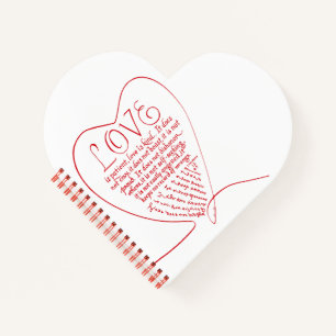 1 Corinthians 13 4 7 Love Bible Verse with Photo Notebook