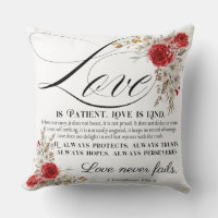 1 Corinthians 13:4-8 Love is Patient Bible Floral