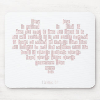 1 Corinthians 13:4 mouse pad