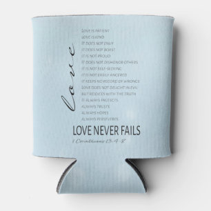 1 Corinthians 13 Love is Bible Verse Can Cooler