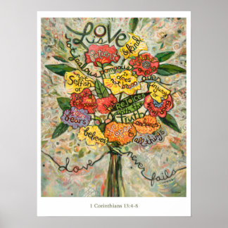 1 Corinthians 13, Love is Patient Poster