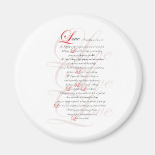 1 Corinthians 13 Magnet