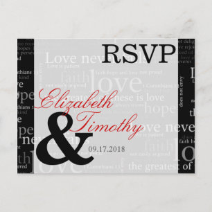 1 Corinthians 13 RSVP Postcard