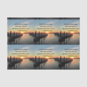 1 CORINTHIANS 13 SUNSET DESIGN TISSUE PAPER