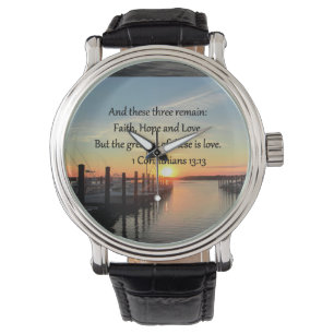 1 CORINTHIANS 13 SUNSET DESIGN WATCH