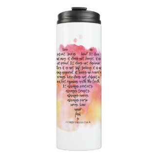 1 Corinthians 13 Thermal Tumbler