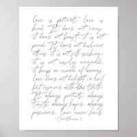 1 Corinthians 13 thin script