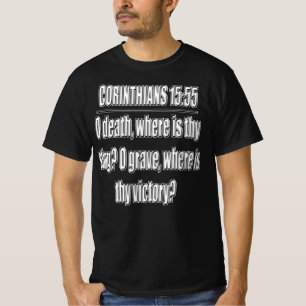 1 Corinthians 15 55 Bible Verse Christian Faith Me T-Shirt