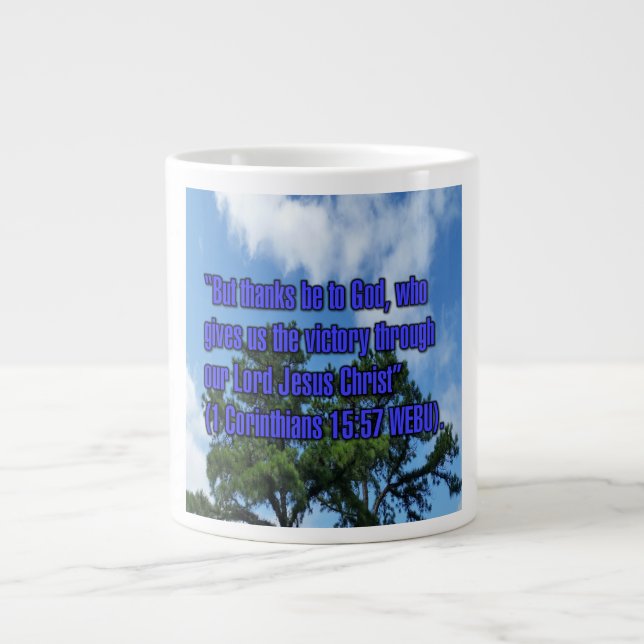 1 Corinthians 15:57 WEBU Mug (Front)