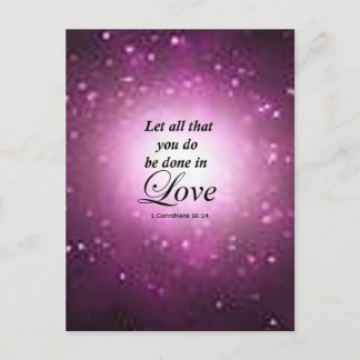 1 Corinthians 16:14 Postcard
