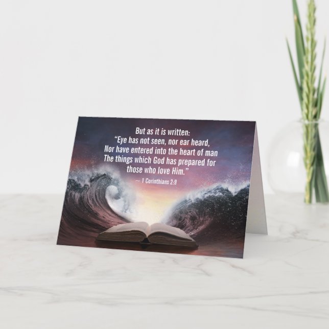 1 Corinthians 2:9 Eye has not seen, nor ear heard, Card (Front)