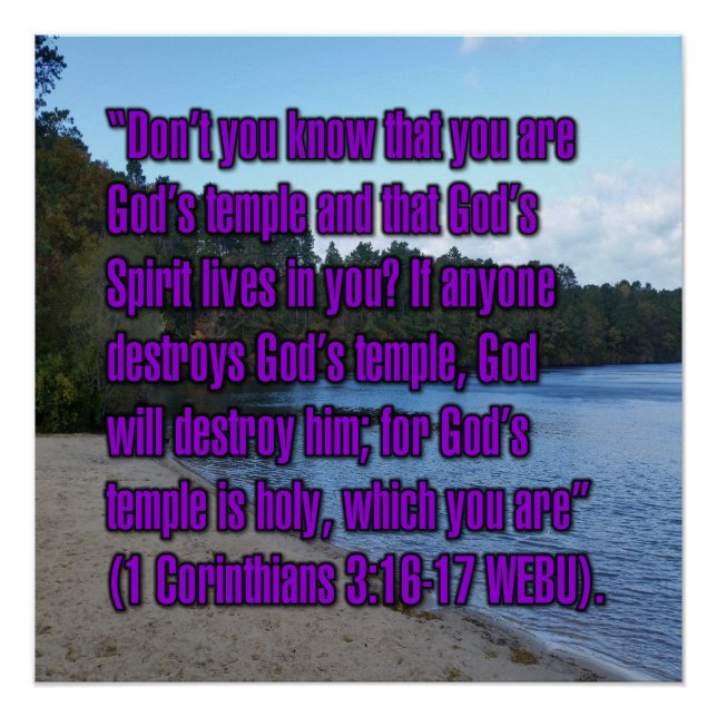 1 Corinthians 3:16-17 WEBU Poster (Front)