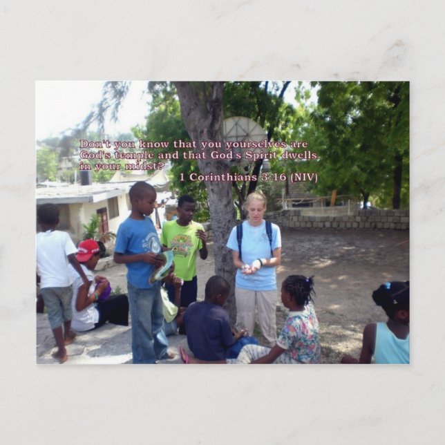 1 Corinthians 3:16 Postcard (Front)
