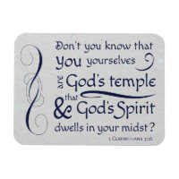 1 Corinthians 3:16 You are God's temple