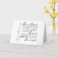 1 Corinthians Love is Patient Wedding Engagement