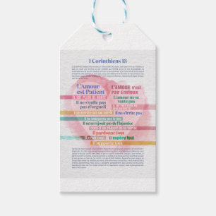 1 Corinthiens 13, Hymne à l’Amour Gift Tags
