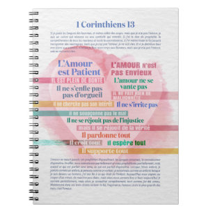 1 Corinthiens 13, Hymne à l’Amour Notebook