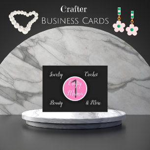1 Crafty Mama Girly Business Card