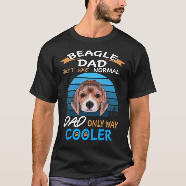 1 Dad - Beagle Dad Cooler T-Shirt (Front)