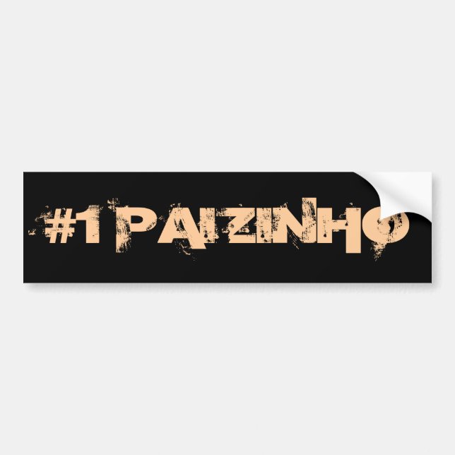 #1 DAD Bumperstickers (PORTUGUESE) Bumper Sticker (Front)