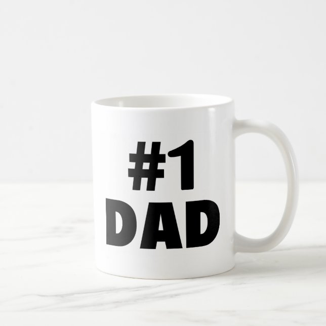 #1 Dad Coffee Mug (Right)