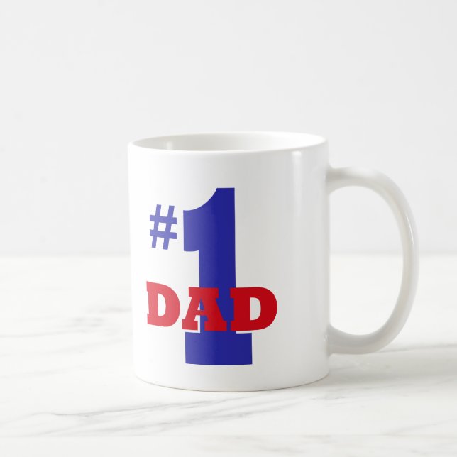 #1 Dad Coffee Mug (Right)