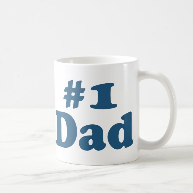 #1 Dad Coffee Mug (Right)