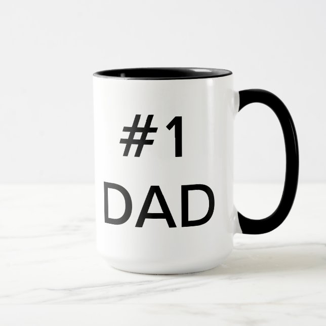 #1 DAD CUSTOM MUG (Right)