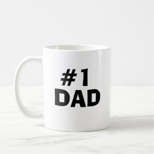 #1 Dad Custom Photo Father's Day Gift Coffee Mug