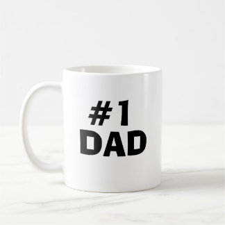 #1 Dad Custom Photo Father's Day Gift Coffee Mug