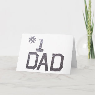 #1 Dad Duct Tape Fathers Day Card