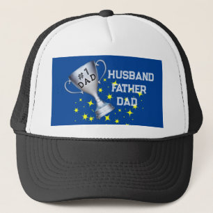 #1 dad father husband custom hat