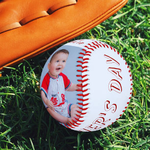 #1 Dad Father's Day Photo Baseball