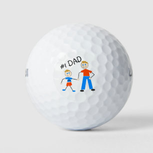 #1 DAD GOLF BALLS