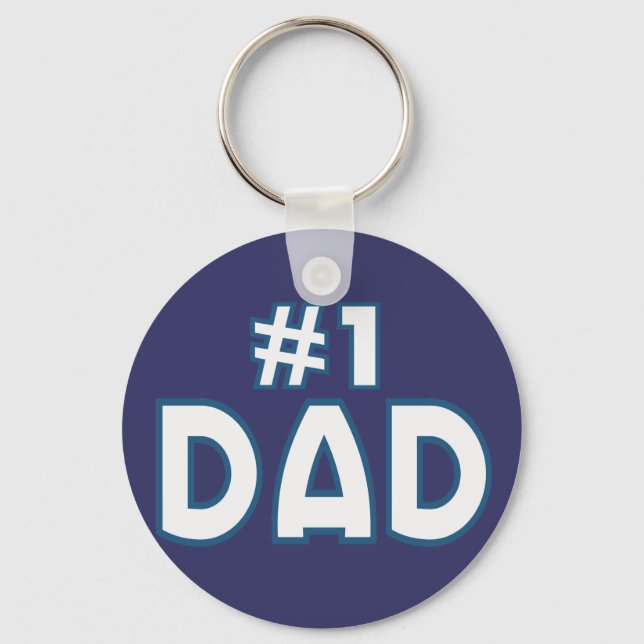 #1 Dad Key Ring (Front)