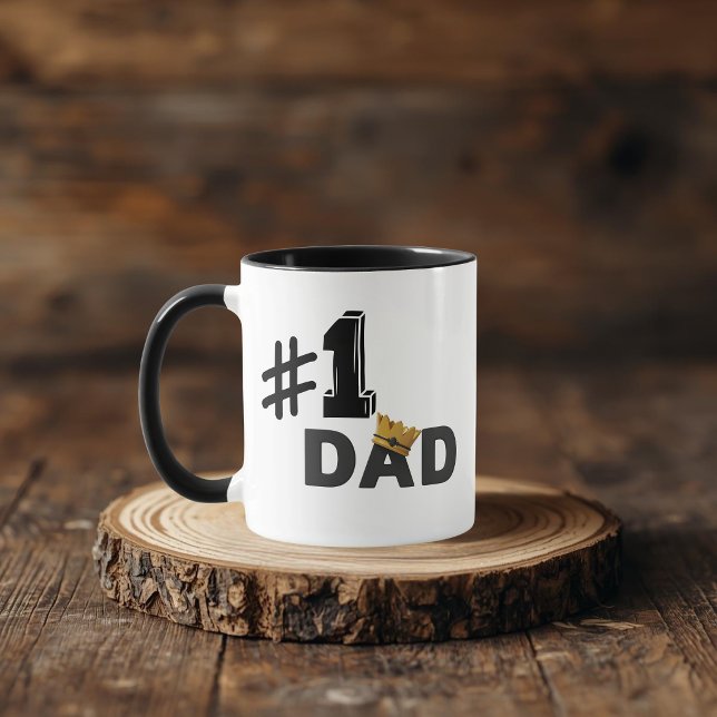 #1 Dad Love Personalised Mug (Creator Uploaded)