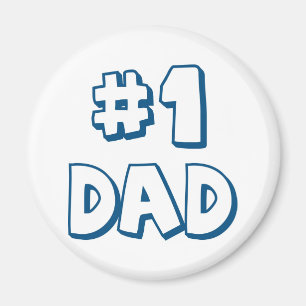 #1 Dad Number One Dad Father's Day Gifts Magnet