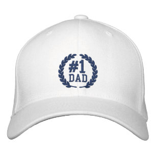 #1 DAD Number One Embroidery Embroidered Hat