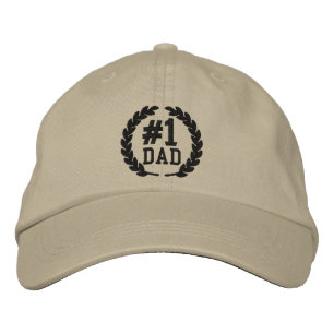 #1 DAD Number One Embroidery Embroidered Hat