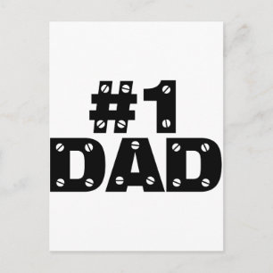 #1 DAD POSTCARD