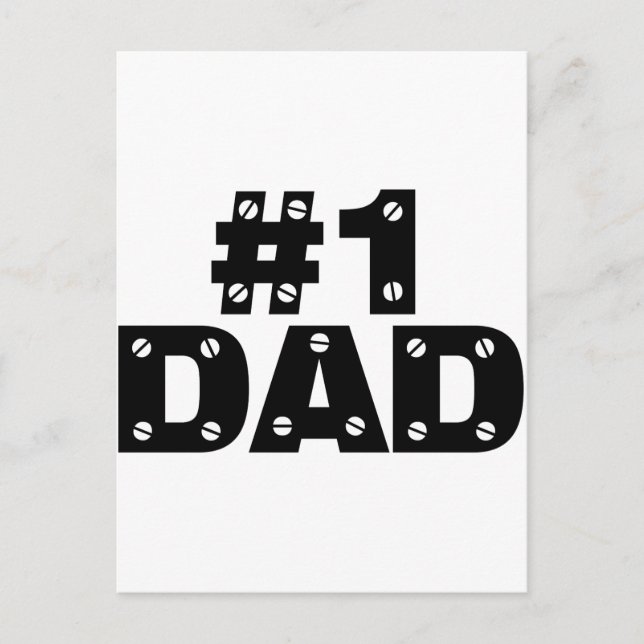 #1 DAD POSTCARD (Front)
