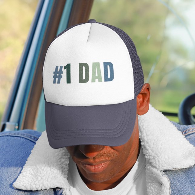 #1 Dad | Retro Father's Day Gift | Cool Trucker Hat (Creator Uploaded)