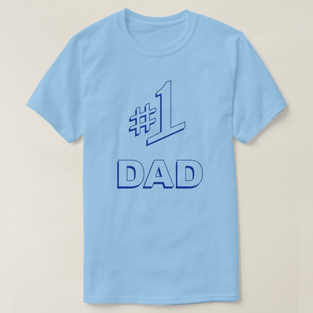 #1 DAD T-Shirt (Design Front)