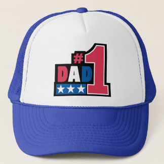 #1 Dad Trucker Hat
