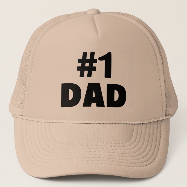 #1 Dad Trucker Hat (Front)