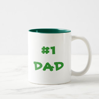 #1 DAD Two-Tone COFFEE MUG