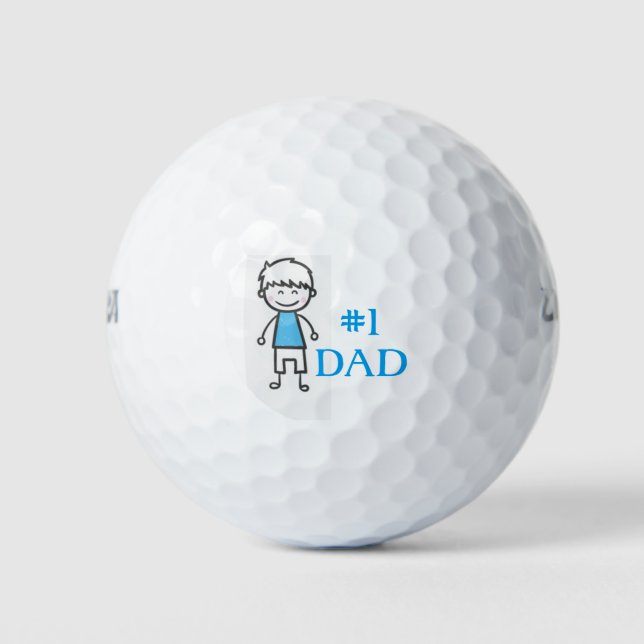 #1 DAD/Wilson Ultra 500 Distance Golf Ball/Boy Balls (Front)