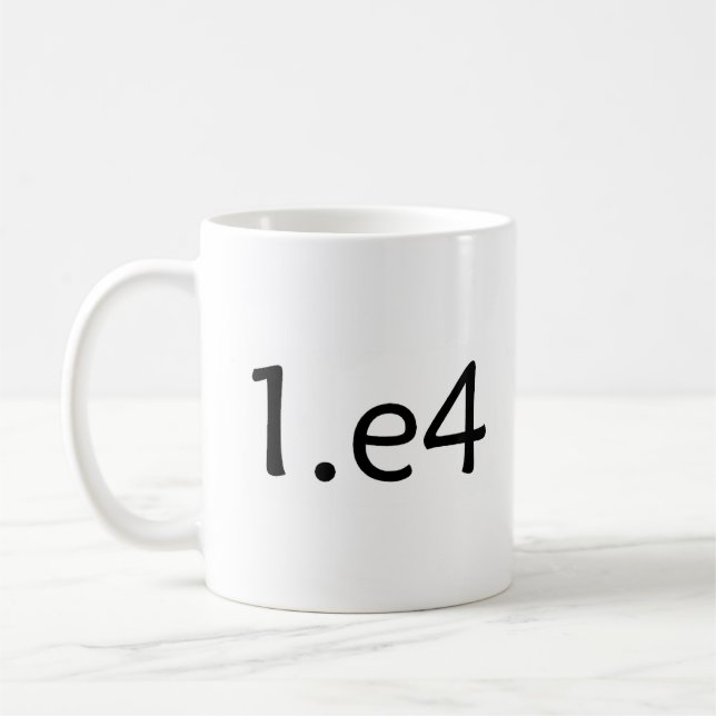 1.e4 coffee mug (Left)