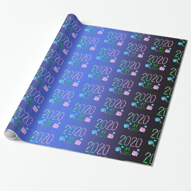#1 Essential Quarantine Item Wrapping Paper (Unrolled)